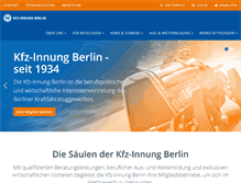 Tablet Screenshot of kfz-innung-berlin.de